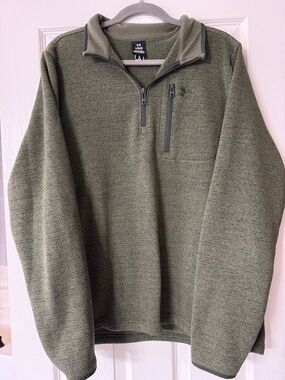 Under Armour Men's Olive Quarter-Zip Fleece Pullover